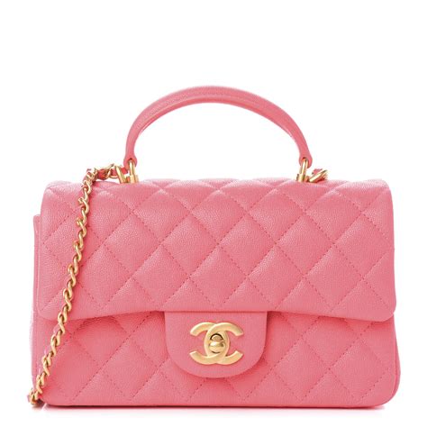 chanel mini rectangular flap pink